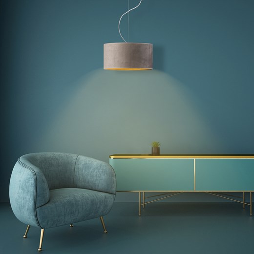 Nowoczesna lampa sufitowa HAJFA VELUR fi - 30 cm ze sklepu Lysne w kategorii Lampy sufitowe - zdjęcie 181815988