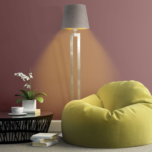 Oryginalna lampa stojąca z welurowym kloszem VEGAS VELUR ze sklepu Lysne w kategorii Lampy podłogowe - zdjęcie 181816169