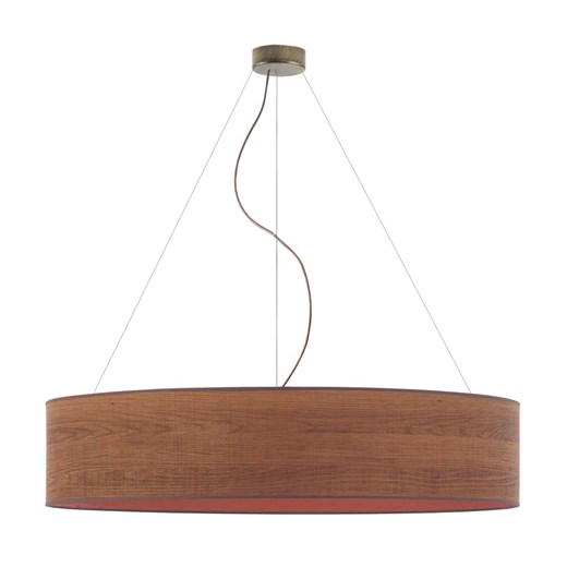 Lampa wisząca z fornirowym abażurem PORTO ECO fi - 100 cm - kolor kasztanowy ze sklepu Lysne w kategorii Lampy wiszące - zdjęcie 181816368