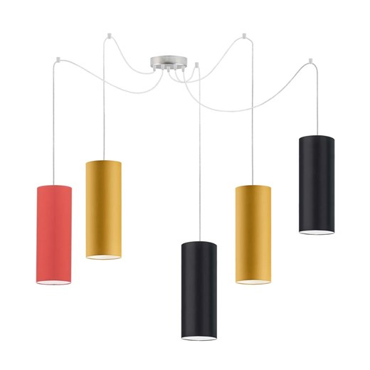 Kolorowa lampa wisząca typu pająk z kloszami VIZELA T5 ze sklepu Lysne w kategorii Lampy wiszące - zdjęcie 181817029