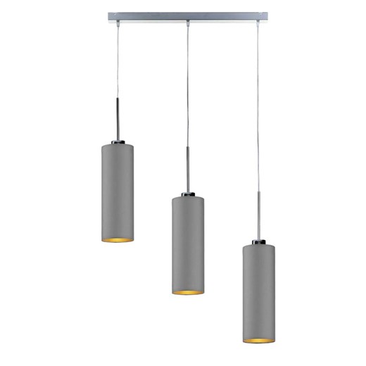 Potrójna lampa wisząca do salonu BORNEO GOLD w stylu skandynawskim ze sklepu Lysne w kategorii Lampy wiszące - zdjęcie 181817209
