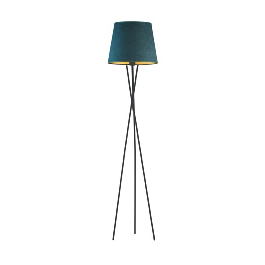 Metalowa lampa stojąca do salonu na 3 nogach TOKIO VELUR ze sklepu Lysne w kategorii Lampy podłogowe - zdjęcie 181817228
