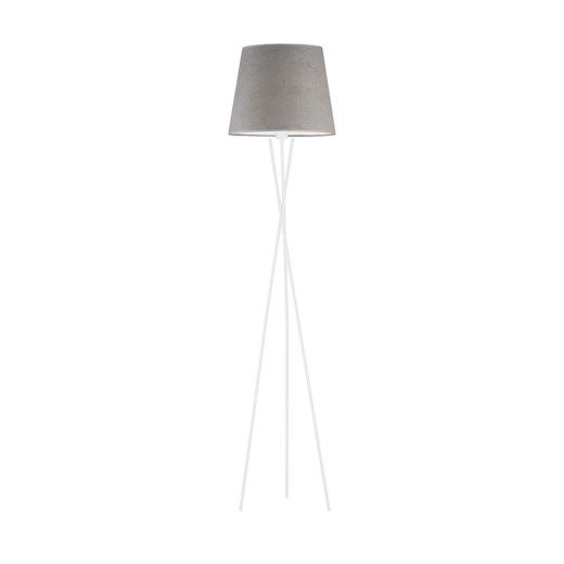 Biało-szara lampa stojąca w stylu skandynawskim TOKIO VELUR ze sklepu Lysne w kategorii Lampy podłogowe - zdjęcie 181817448