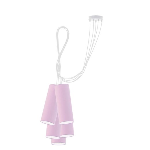 Jasnofioletowa lampa wisząca typu pająk VIZELA T5 ze sklepu Lysne w kategorii Lampy wiszące - zdjęcie 181817477
