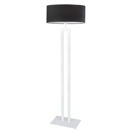 Biała lampa stojąca z czarnym welurowym abażurem KALIFORNIA VELUR ze sklepu Lysne w kategorii Lampy podłogowe - zdjęcie 181817846