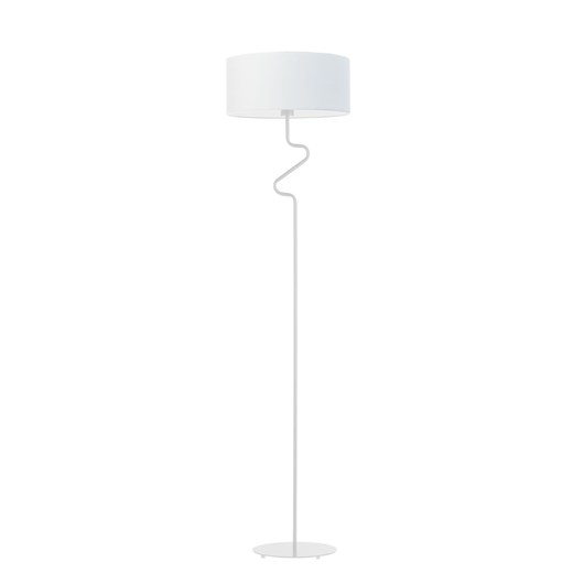 Biała lampa podłogowa o nieregularnym kształcie stelaża MORONI ze sklepu Lysne w kategorii Lampy podłogowe - zdjęcie 181817957