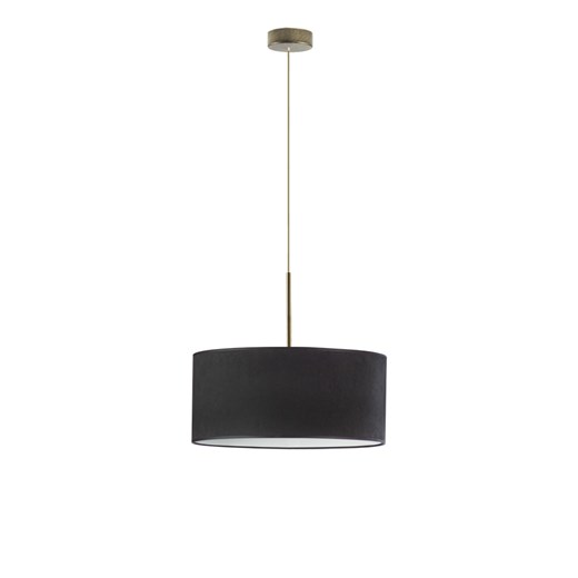Regulowany żyrandol z welurowym abażurem SINTRA VELUR fi - 40 cm - kolor czarny ze sklepu Lysne w kategorii Lampy wiszące - zdjęcie 181817998