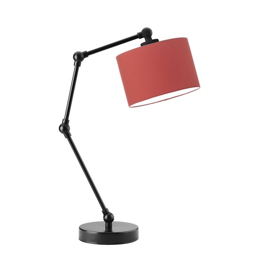 Designerska lampka nocna z czerwonym abażurem ASMARA ze sklepu Lysne w kategorii Lampy stołowe - zdjęcie 181818149