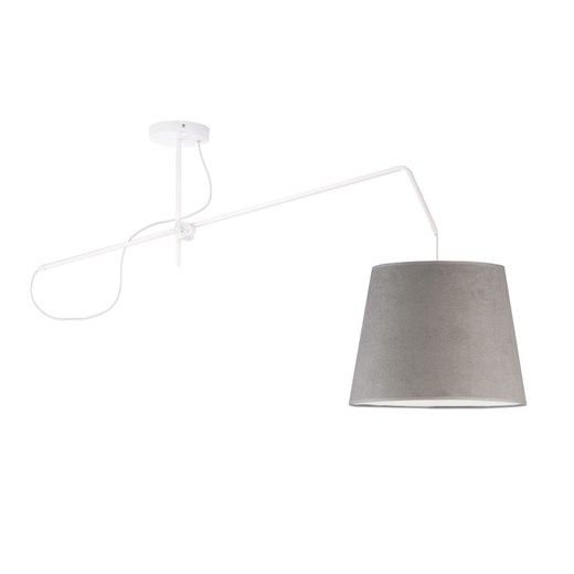 Lampa welurowa szara z regulowanym ramieniem OVIEDO VELUR ze sklepu Lysne w kategorii Lampy wiszące - zdjęcie 181818305
