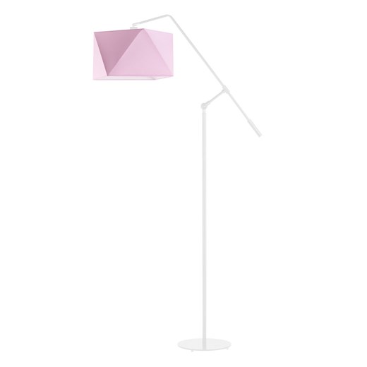 Regulowana lampa podłogowa z różowym abażurem COLMA ze sklepu Lysne w kategorii Lampy podłogowe - zdjęcie 181818538