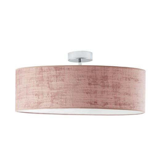 Plafon sufitowy w stylu glamour WENECJA VELUR fi - 60 cm kolor różowy ze sklepu Lysne w kategorii Lampy sufitowe - zdjęcie 181818756