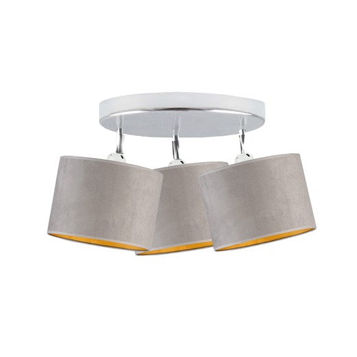 Chromowana lampa sufitowa DAKOTA VELUR z regulacją kąta padania światła ze sklepu Lysne w kategorii Lampy sufitowe - zdjęcie 181819089