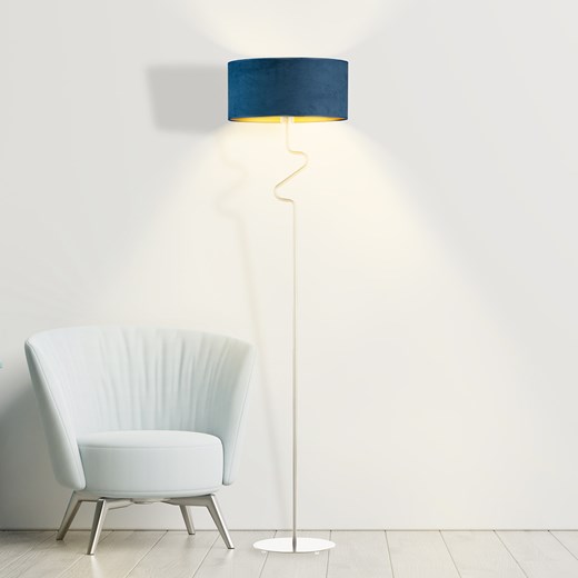 Lampa podłogowa LED z abażurem MORONI VELUR ze sklepu Lysne w kategorii Lampy podłogowe - zdjęcie 181819258