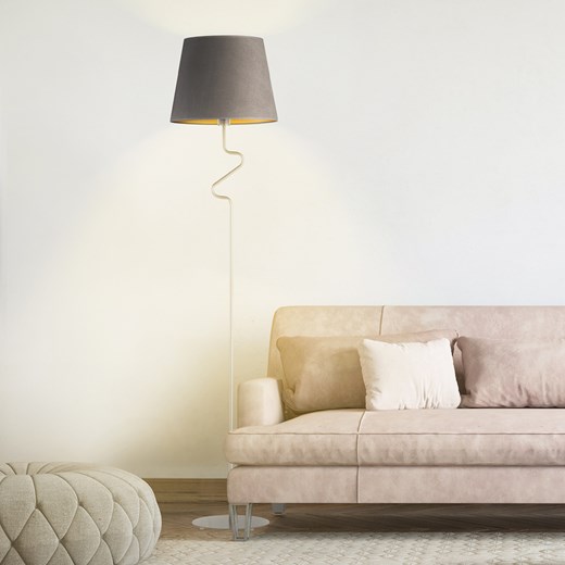 Skandynawska lampa podłogowa do czytania LED FOGO VELUR ze sklepu Lysne w kategorii Lampy podłogowe - zdjęcie 181819275