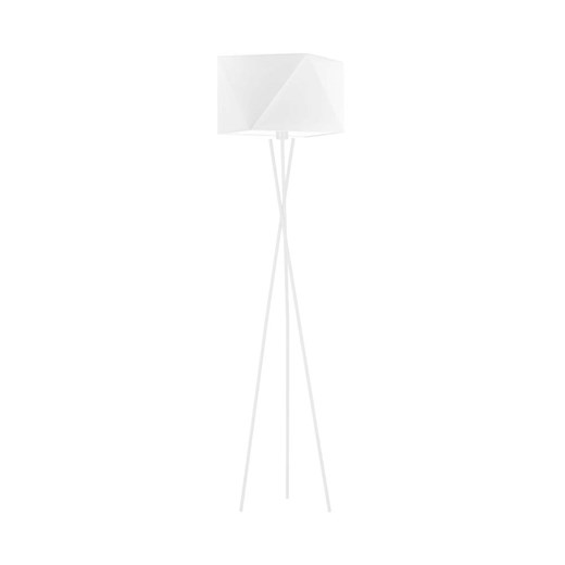 Biała lampa podłogowa trójnóg z abażurem DAKAR ze sklepu Lysne w kategorii Lampy podłogowe - zdjęcie 181819686