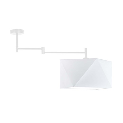 Biała lampa wisząca z regulowanym ramieniem HARBIN ze sklepu Lysne w kategorii Lampy wiszące - zdjęcie 181819786