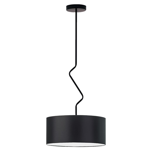 Czarna lampa sufitowa LED LOZANNA fi - 40 cm ze sklepu Lysne w kategorii Lampy sufitowe - zdjęcie 181820706