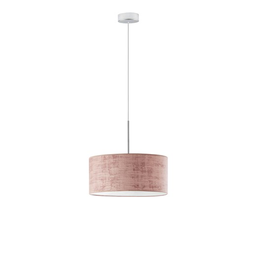Lampa wisząca z regulacją wysokości SINTRA VELUR fi - 40 cm - kolor różowy ze sklepu Lysne w kategorii Lampy wiszące - zdjęcie 181821266
