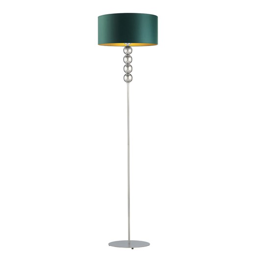 Srebrna lampa podłogowa do salonu BERMUDY GOLD w stylu urban jungle ze sklepu Lysne w kategorii Lampy podłogowe - zdjęcie 181821776