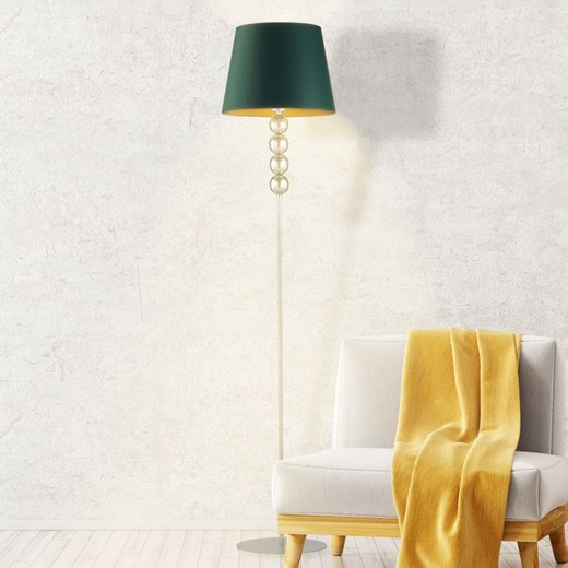 Designerska lampa podłogowa z kloszem ze złotym wnętrzem SEUL GOLD ze sklepu Lysne w kategorii Lampy podłogowe - zdjęcie 181821787