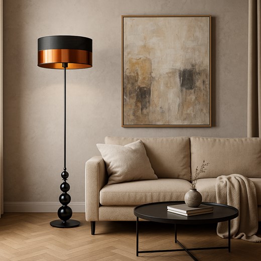 Dekoracyjna lampa stojąca do salonu w stylu glamour ROMA GLAM ze sklepu Lysne w kategorii Lampy podłogowe - zdjęcie 181823036