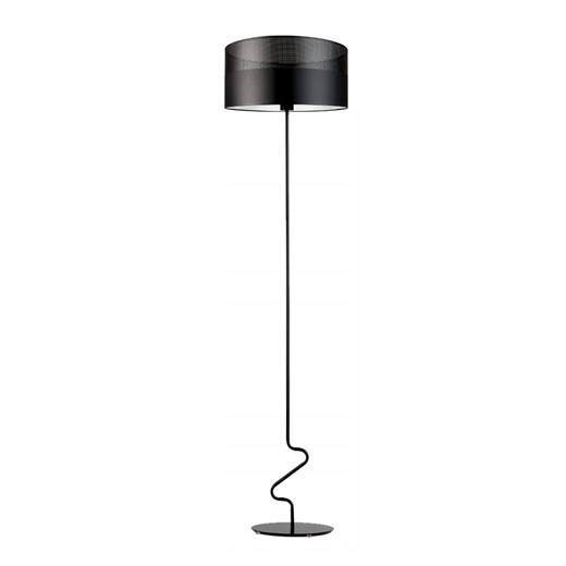 Czarna lampa podłogowa JERSEY GLAM w stylu glamour ze sklepu Lysne w kategorii Lampy podłogowe - zdjęcie 181823045