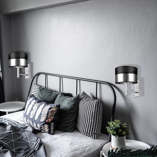 Kinkiet srebrny glamour TEGU GLAM ze sklepu Lysne w kategorii Lampy ścienne - zdjęcie 181823235