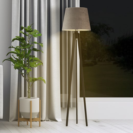 Lampa podłogowa na trzech nogach CURACAO VELUR ze sklepu Lysne w kategorii Lampy podłogowe - zdjęcie 181823297