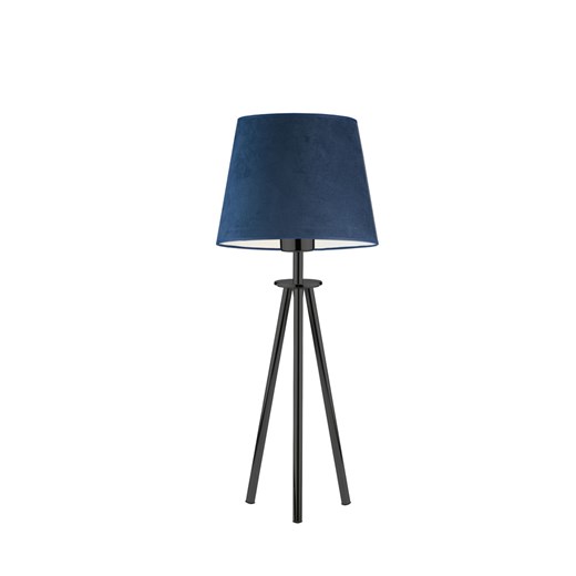 Lampka nocna z granatowym abażurem BERGEN VELUR ze sklepu Lysne w kategorii Lampy stołowe - zdjęcie 181823326