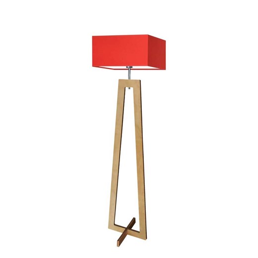Nowoczesna lampa podłogowa do salonu z drewna JAWA ze sklepu Lysne w kategorii Lampy podłogowe - zdjęcie 181823928