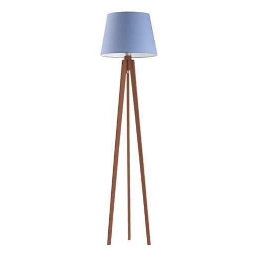 Drewniana lampa podłogowa dla dzieci CURACAO z niebieskim abażurem ze sklepu Lysne w kategorii Lampy dziecięce - zdjęcie 181824086