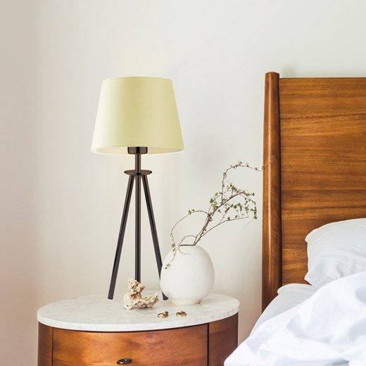 Złota lampka nocna LED do sypialni BERGEN ze sklepu Lysne w kategorii Lampy stołowe - zdjęcie 181825367