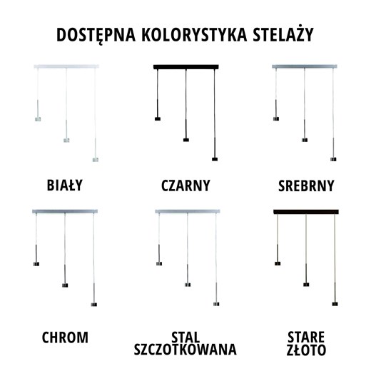 Biała potrójna lampa wisząca nad stół BORNEO ze sklepu Lysne w kategorii Lampy wiszące - zdjęcie 181825536
