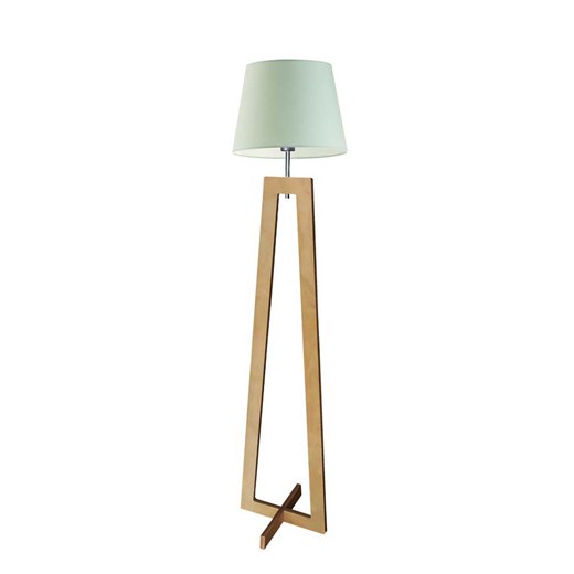 Drewniana lampa podłogowa do pokoju dziecka z miętowym kloszem KOS ze sklepu Lysne w kategorii Lampy dziecięce - zdjęcie 181826069