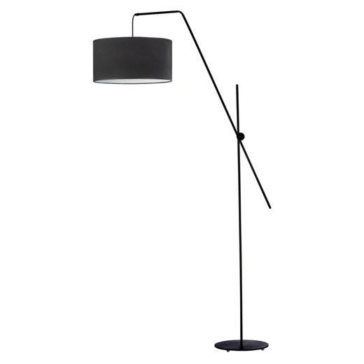 Czarna lampa podłogowa z wysięgnikiem BILBAO VELUR ze sklepu Lysne w kategorii Lampy podłogowe - zdjęcie 181826528