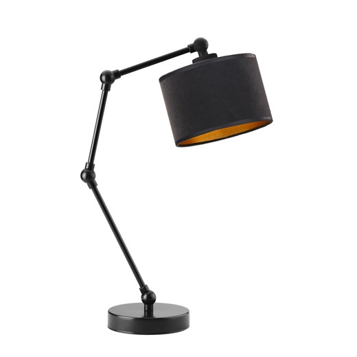 Czarna lampa biurkowa regulowana ASMARA VELUR ze sklepu Lysne w kategorii Lampy stołowe - zdjęcie 181826545