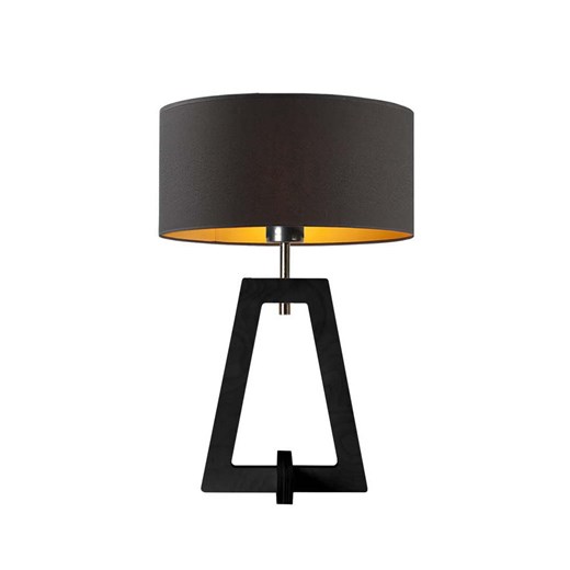 Nastrojowa lampa stołowa drewniana do sypialni i salonu CLIO GOLD ze sklepu Lysne w kategorii Lampy stołowe - zdjęcie 181826756