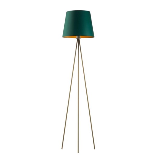 Lampa podłogowa LED na trójnogu do salonu RENO GOLD ze sklepu Lysne w kategorii Lampy podłogowe - zdjęcie 181827305