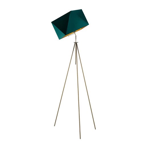 Lampa stojąca na trójnogu do salonu HAVANA GOLD ze sklepu Lysne w kategorii Lampy podłogowe - zdjęcie 181827528