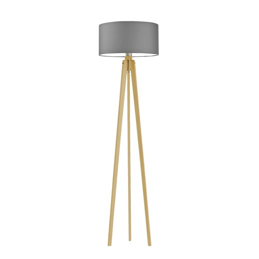 Lampa podłogowa drewniana stojąca trójnóg z abażurem MIAMI ze sklepu Lysne w kategorii Lampy podłogowe - zdjęcie 181827935