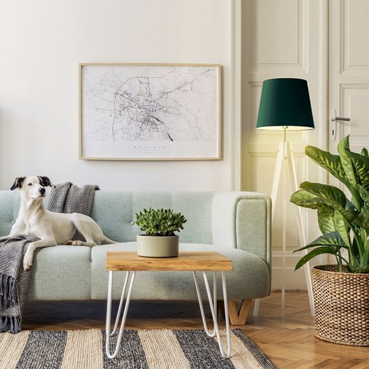 Lampa podłogowa trójnóg drewniana ARUBA ze sklepu Lysne w kategorii Lampy podłogowe - zdjęcie 181828377