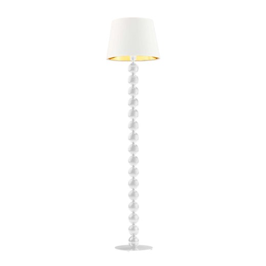 Biała lampa podłogowa do salonu BANGKOK GOLD ze sklepu Lysne w kategorii Lampy podłogowe - zdjęcie 181828886