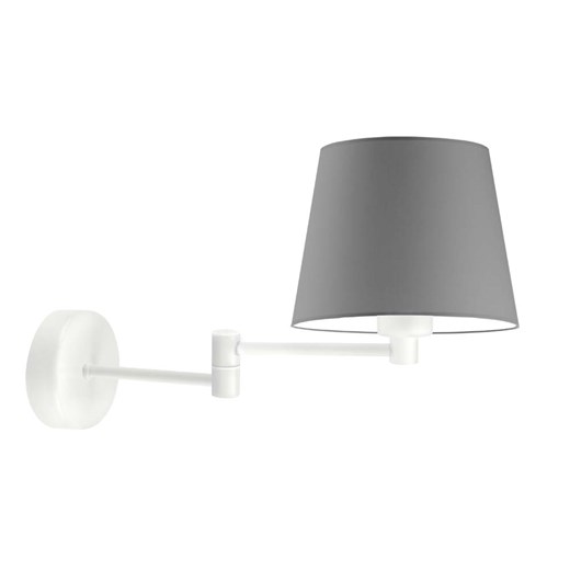 Skandynawska lampa ścienna na wysięgniku LUGO w biało-szarej kolorystyce ze sklepu Lysne w kategorii Lampy ścienne - zdjęcie 181829446