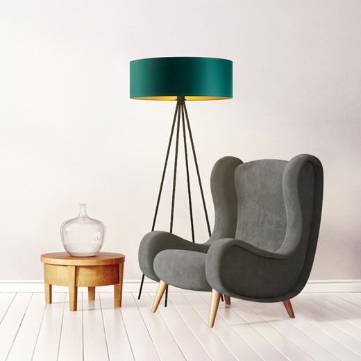 Loftowa lampa podłogowa do czytania w salonie IBIZA GOLD ze sklepu Lysne w kategorii Lampy podłogowe - zdjęcie 181829489