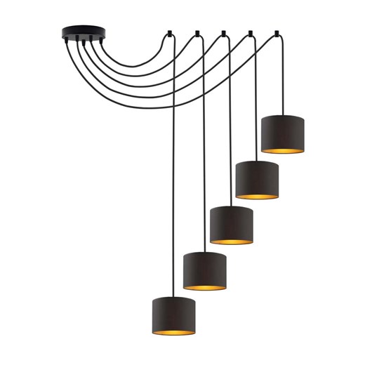 Designerska lampa wisząca pająk WAIKIKI W5 GOLD ze sklepu Lysne w kategorii Lampy wiszące - zdjęcie 181830976