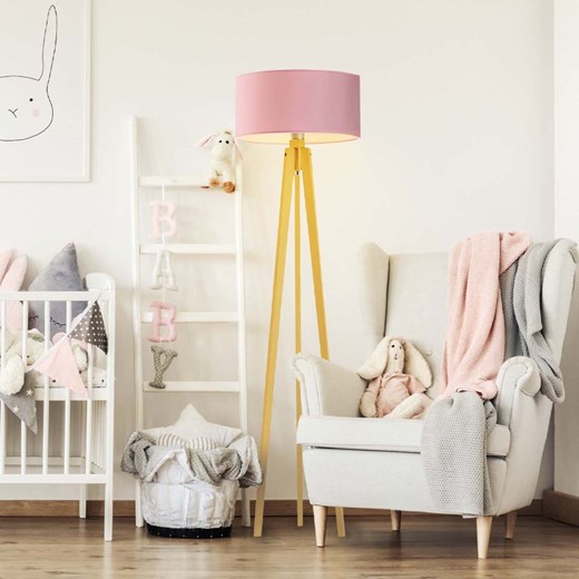 Piękna lampa stojąca z drewna do pokoju dziecka MIAMI ze sklepu Lysne w kategorii Lampy dziecięce - zdjęcie 181831937