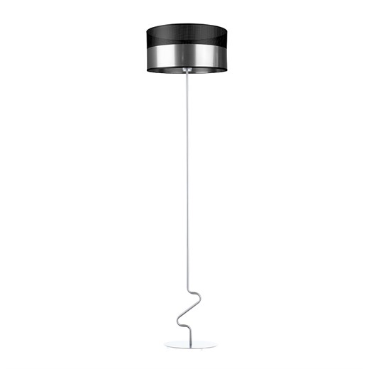 Srebrna lampa podłogowa JERSEY GLAM w stylu glamour ze sklepu Lysne w kategorii Lampy podłogowe - zdjęcie 181832187