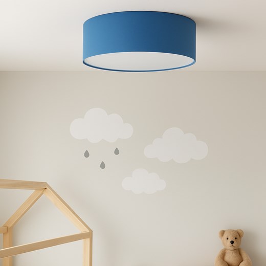 Niebieska lampa sufitowa do pokoju dziecięcego DUBAJ fi - 50 cm ze sklepu Lysne w kategorii Lampy dziecięce - zdjęcie 181832449
