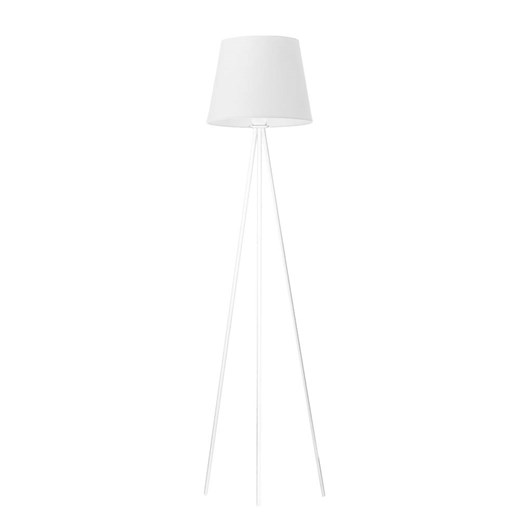 Biała lampa stojąca na trójnogu do salonu RENO ze sklepu Lysne w kategorii Lampy podłogowe - zdjęcie 181832737