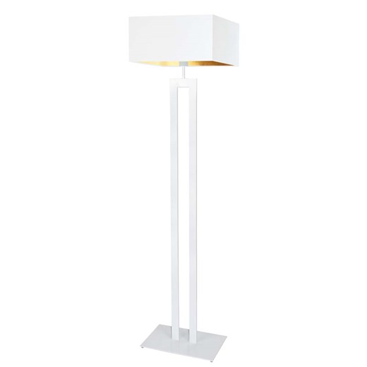 Biało złota lampa stojąca do sypialni w stylu glamour TORONTO GOLD ze sklepu Lysne w kategorii Lampy podłogowe - zdjęcie 181832935